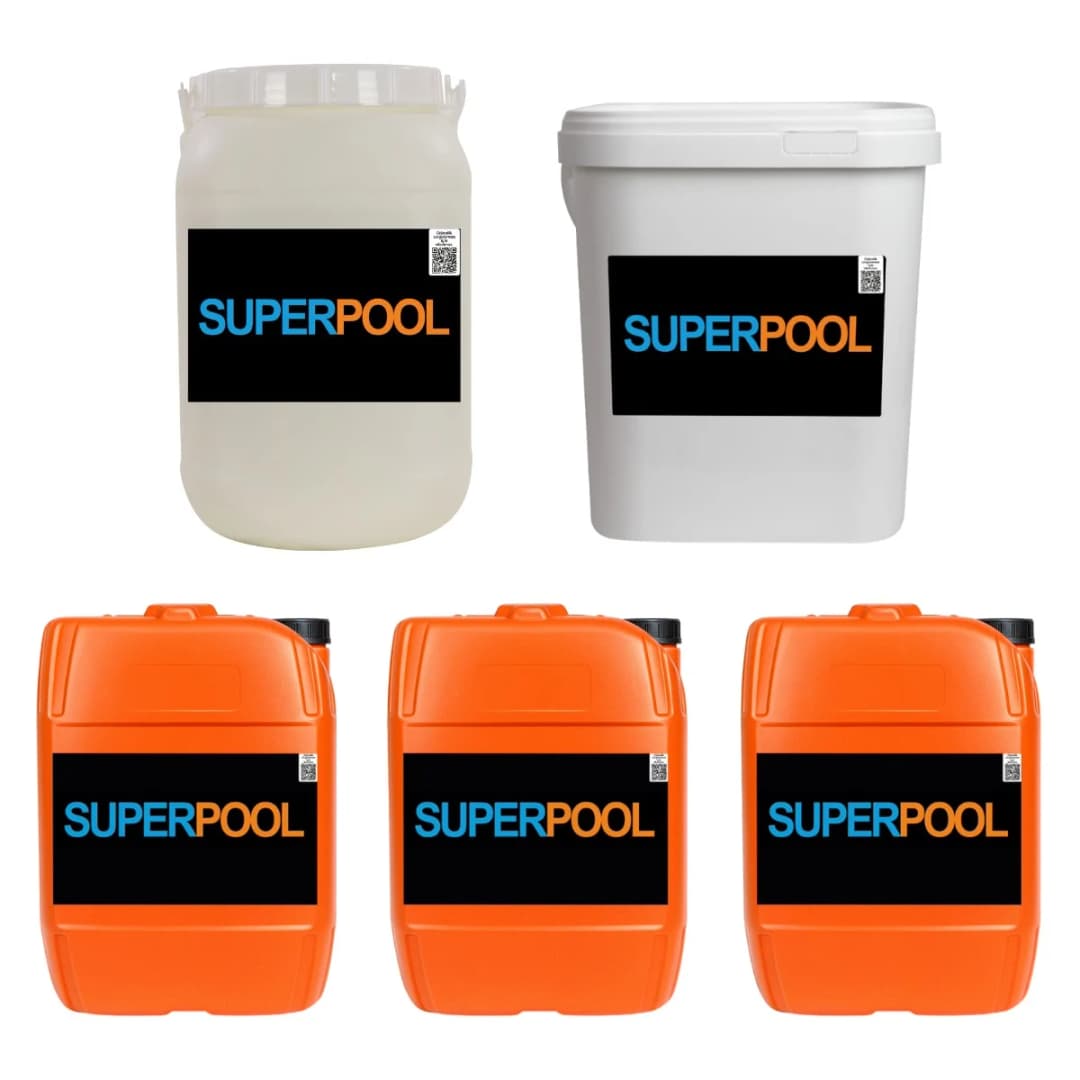Superpool 5'li Havuz Bakım Kimyasal Seti 90'lık 25 Kg
