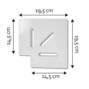 15 cm Havuz Savak Izgara Köşe Parçası (90 Derece) 3