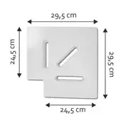 25 cm Havuz Savak Izgara Köşe Parçası (90 Derece) 2