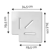 30 cm Havuz Savak Izgara Köşe Parçası (90 Derece) 2