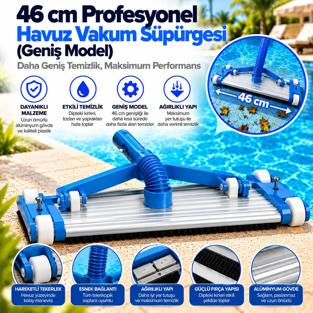 46 cm Profesyonel Havuz Vakum Süpürgesi (Geniş Model) 1
