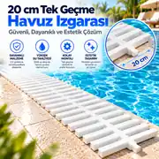 20 cm Tek Geçme Havuz Izgarası (Geniş Model) 1