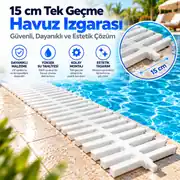 15 cm Tek Geçme Havuz Izgarası (Anti-UV) 1