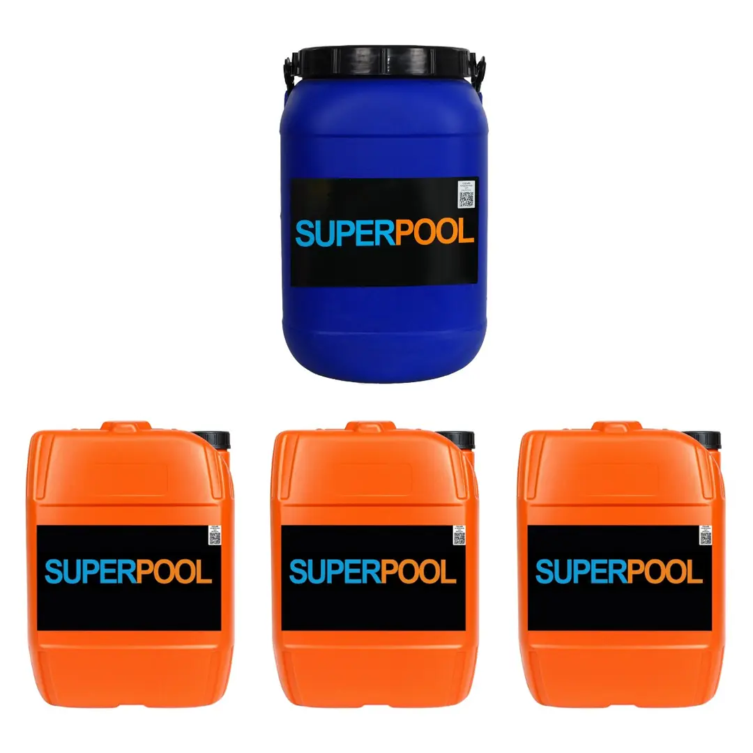 Superpool 4'lü Havuz Bakım Kimyasal Seti 56'lık 25 KG
