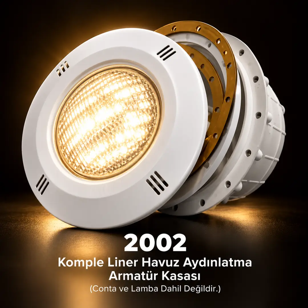 2002 Komple Liner Havuz Aydınlatma Armatür Kasası (Conta ve Lamba Dahil Değildir.)