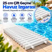 25 cm Çift Geçme Havuz Izgarası (Ekstra Güçlendirilmiş) 1