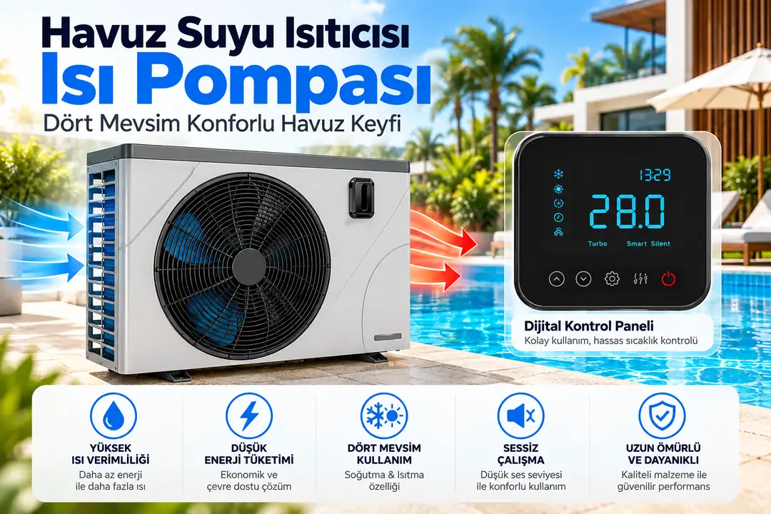 AstralPool Pro Elyo Touch PET-25 25 kW Full Inverter Havuz Isı Pompası