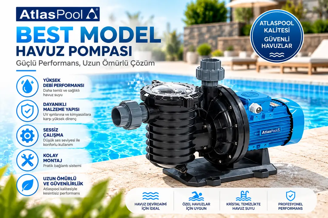 Atlaspool Best 2.00 HP Trifaze Havuz Pompası