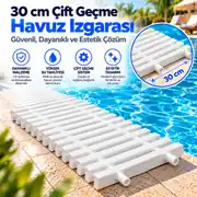 30 cm Çift Geçme Havuz Izgarası (Endüstriyel Tip) 1